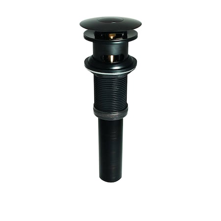 Keeney Mfg Push Button Bathroom Sink Drain with Overflow, Bronze K820-75BRZ